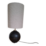 Lampe boule en bois vintage