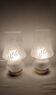 Paire des lampes de table en cristal. Espagne années 1990.