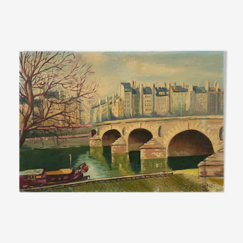 Painting The Quays of the Seine Paris 20th