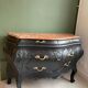 Restored black Louis XV chest of drawers