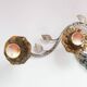 Vintage silver metal wall light.