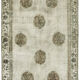 Handmade distressed anatolian 1980s 153 cm x 269 cm grey rug