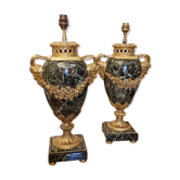 Paire de lampes style louis XVI