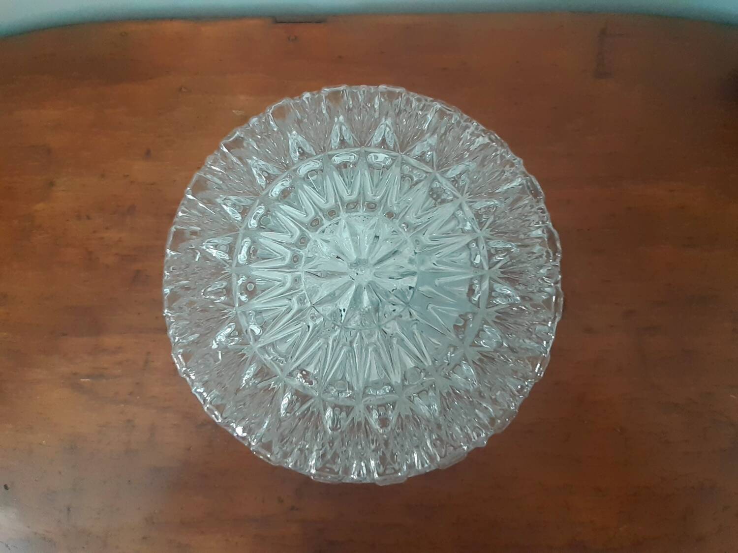 Round glass ceiling light