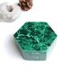 Hexagonal box malachite, 70s