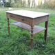 Wooden and marble desk