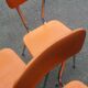 Lot de 2 chaises orange