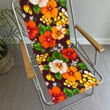 Vintage floral camping chair