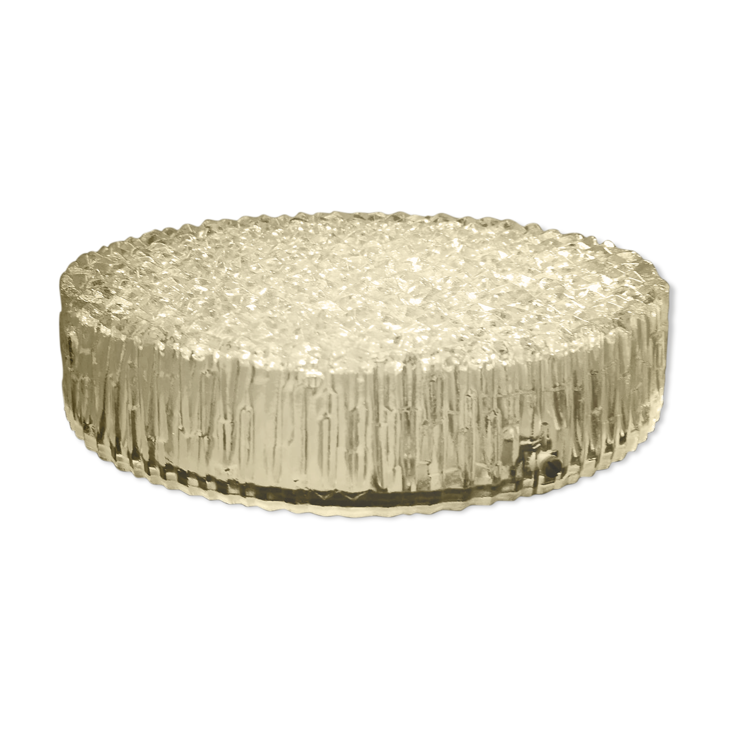 Ceiling lamp vintage glass wall lamp 1960/70 original large model