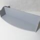 vintage grey painted wooden coat rack shelf