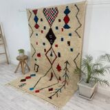 Handmade wool Berber rug 163 X 92 CM