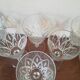 Set of 6 vintage diamond glasses