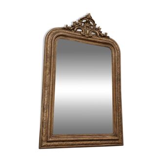 Antique gilded Napoleon III mirror
