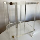 Side table in plexiglas Hollywood Regency 1980
