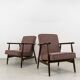 Paire de fauteuils vintage, Pologne, années 60