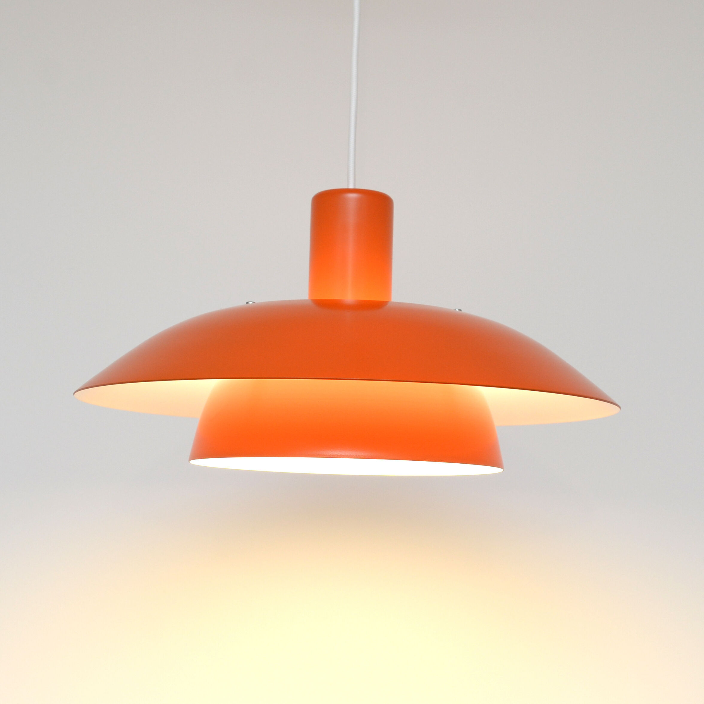 Orange vintage lamp, Denmark 1970s