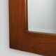 French Art Deco Oak Mirror with Fluted Panel, circa 1930