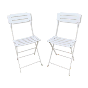 Paire chaises jardin