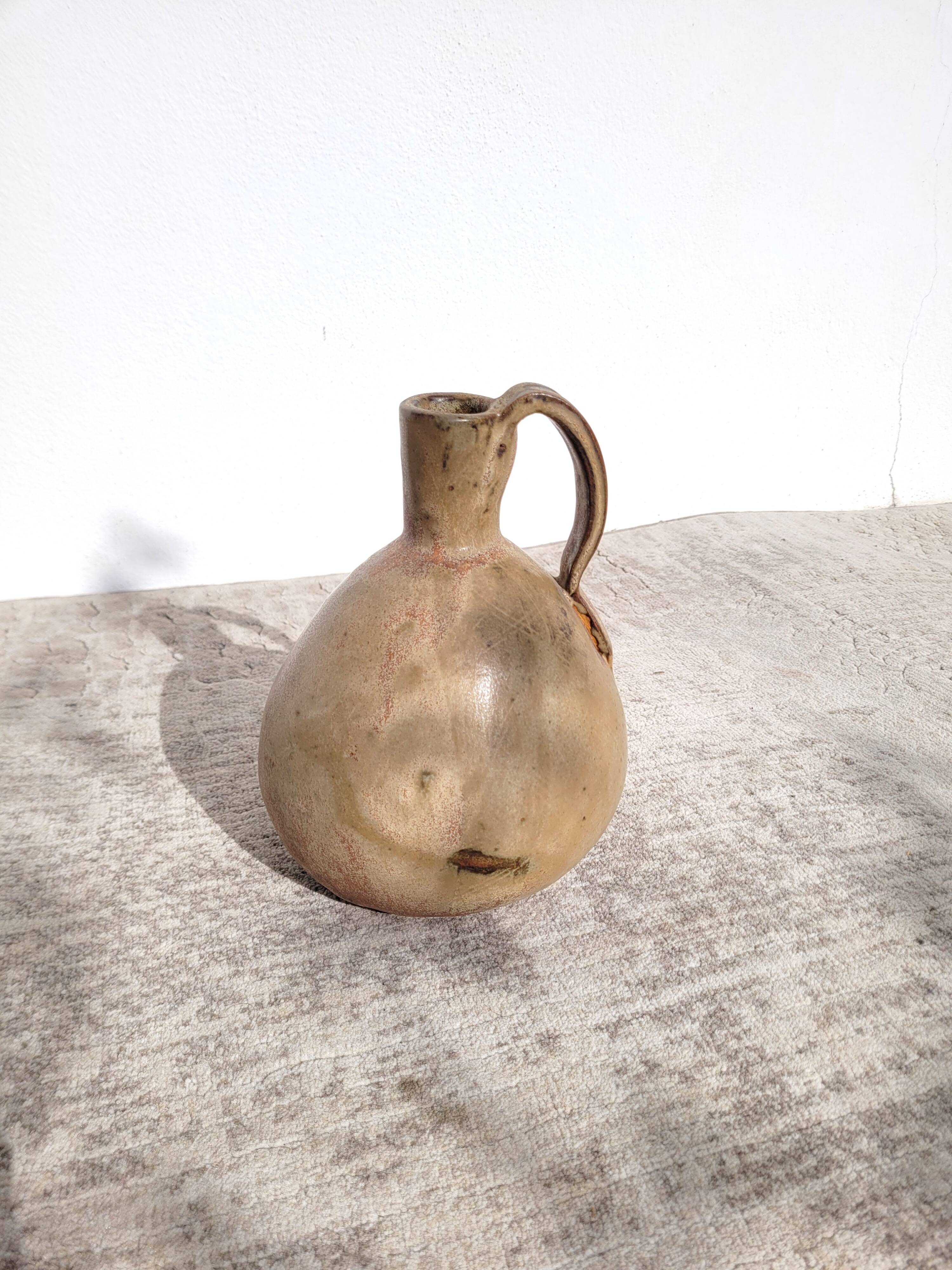 Jug pitcher or artisanal ceramic vase 1982
