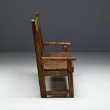 Rustic Travail Populaire Bench, France, 19th Century