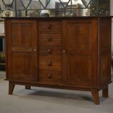 Oak buffet reconstruction by René Gabriel 1940s