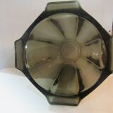Czechoslovak vase smoke brown color