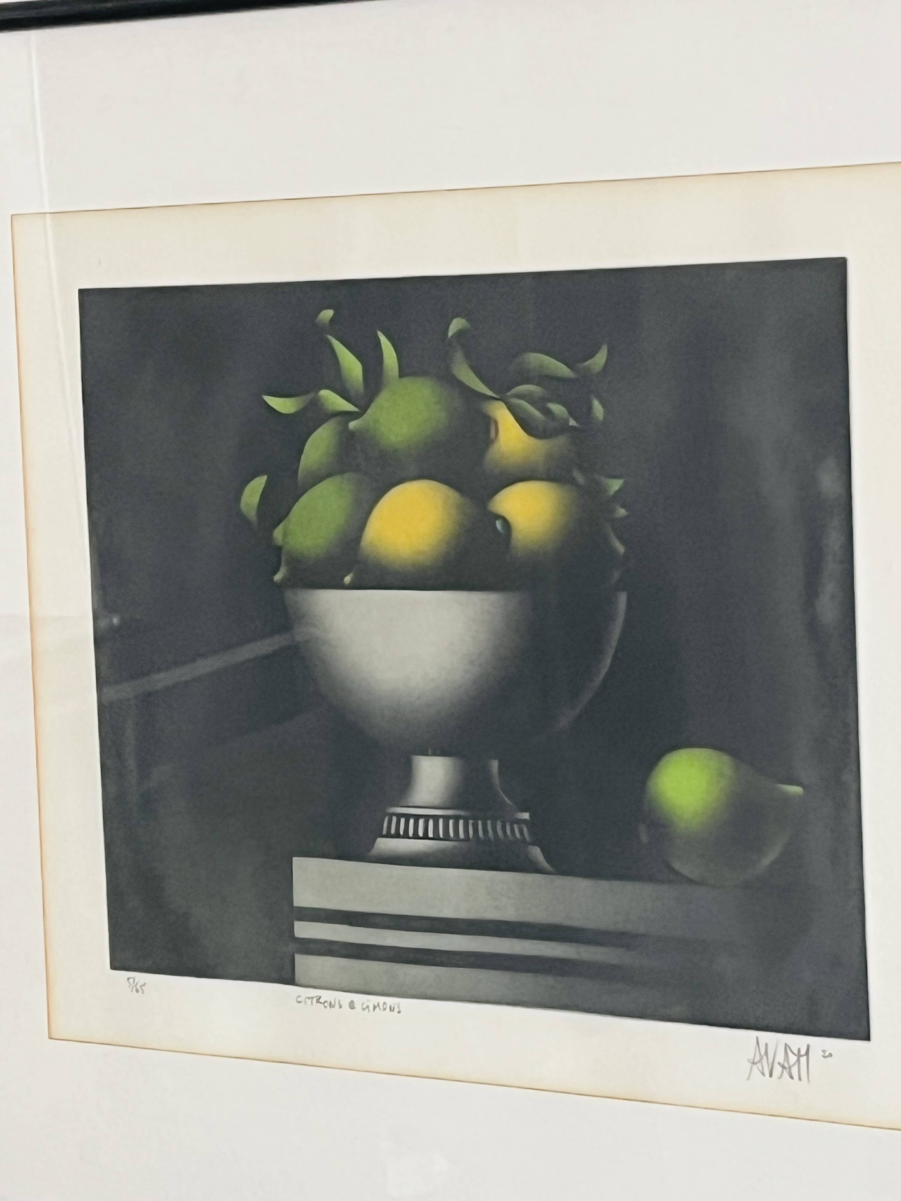 Mario avati « citrons et limons » manière noire en couleurs numéroté 5/65