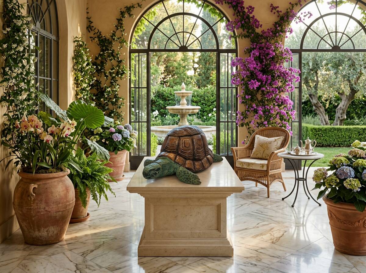 Scultura Artistica Tartaruga in Metallo