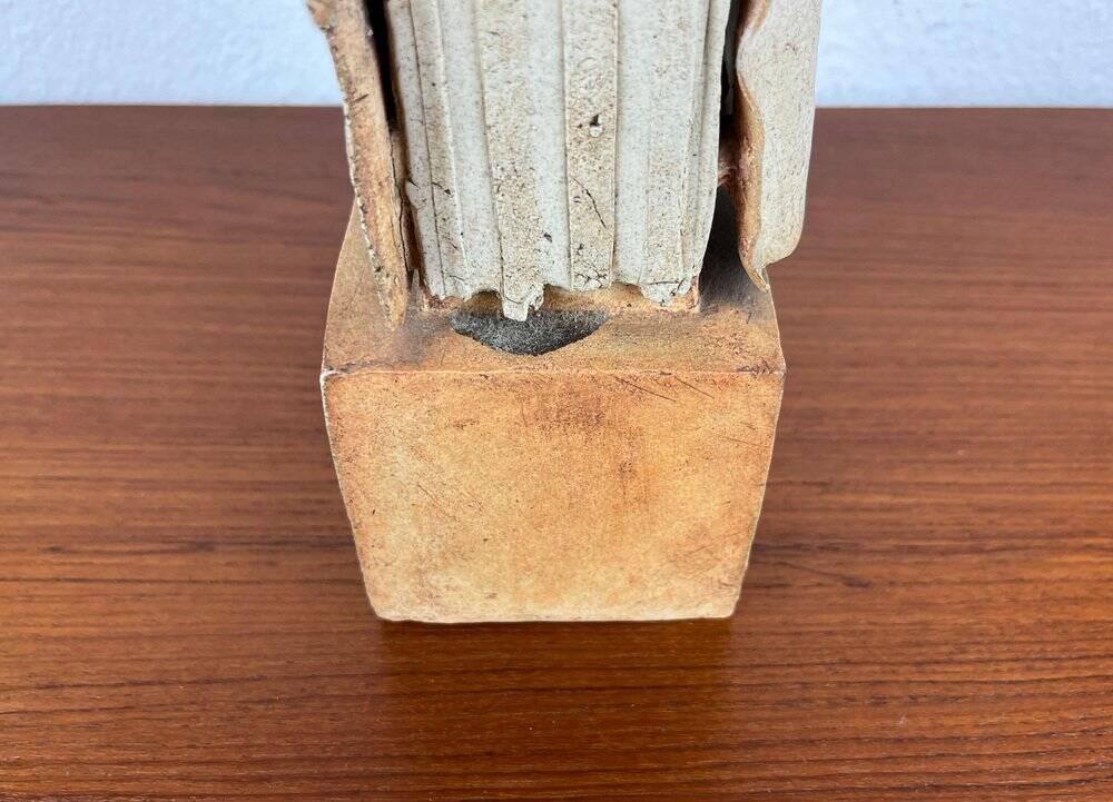 Klaus Lehmann, German postmodern brutalist sculpture of studio pottery column no. 247 78, 1978, ceramic
