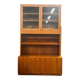 Vitrine/bibliothèque/étagère vintage en bois