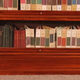 Globe Wernicke Library in Mahogany with 3 pieces and a small cabinet.