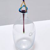 Postmodern Murano Glass Decanter Bottle by Vincenzo Nason, Italy