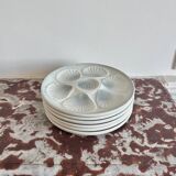 Moulin des Loups earthenware oyster plates