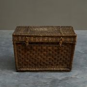 Commode en osier et fer forgé, XIXe siècle, style primitif
