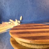 Vintage trivet in olive wood