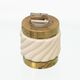 Set of lighter and ashtray in Ceramic Brass by Tommaso Barbi, Italy, 1960s