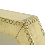 Rare Hexagonal Brass Mirror Rodolfo Dubarry 1970s