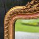 Louis XV Style Mirror In Stuccoed And Gilded Wood Circa 1880, Beveled Glass