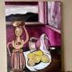 Vintage painting, still life