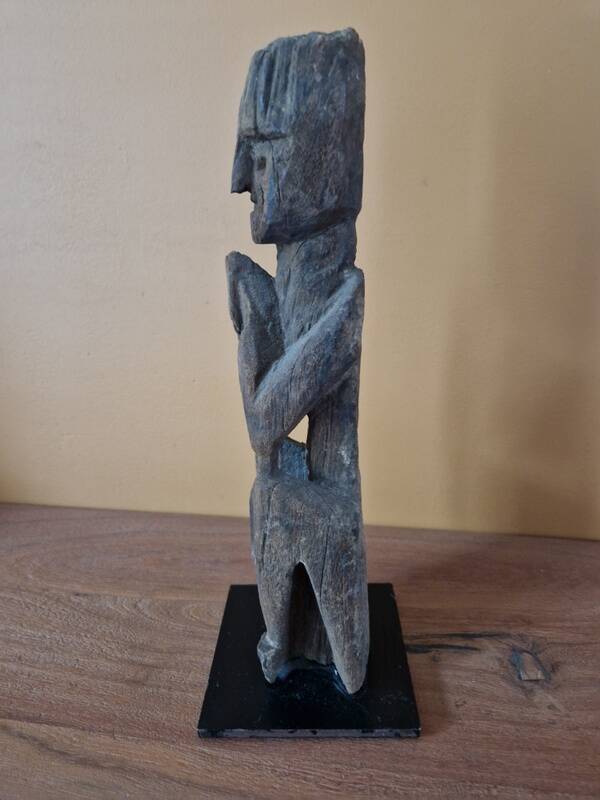 Western Nepal - Statue known as the guardian of the springs, representing an ancestor