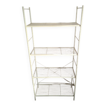 Vintage metal shelf.