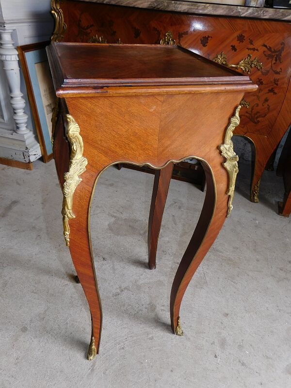 Harness in veneer and bronze