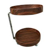 Desserte bar vintage scandinave sur roulette 70