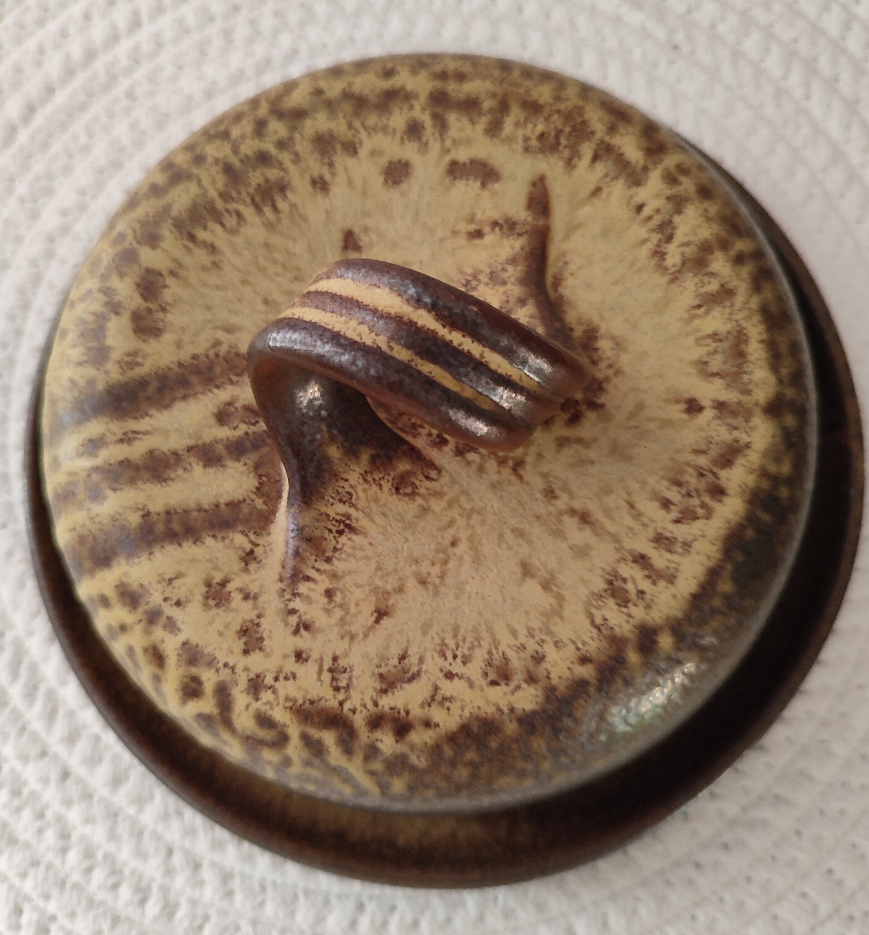 Sandstone butter dish