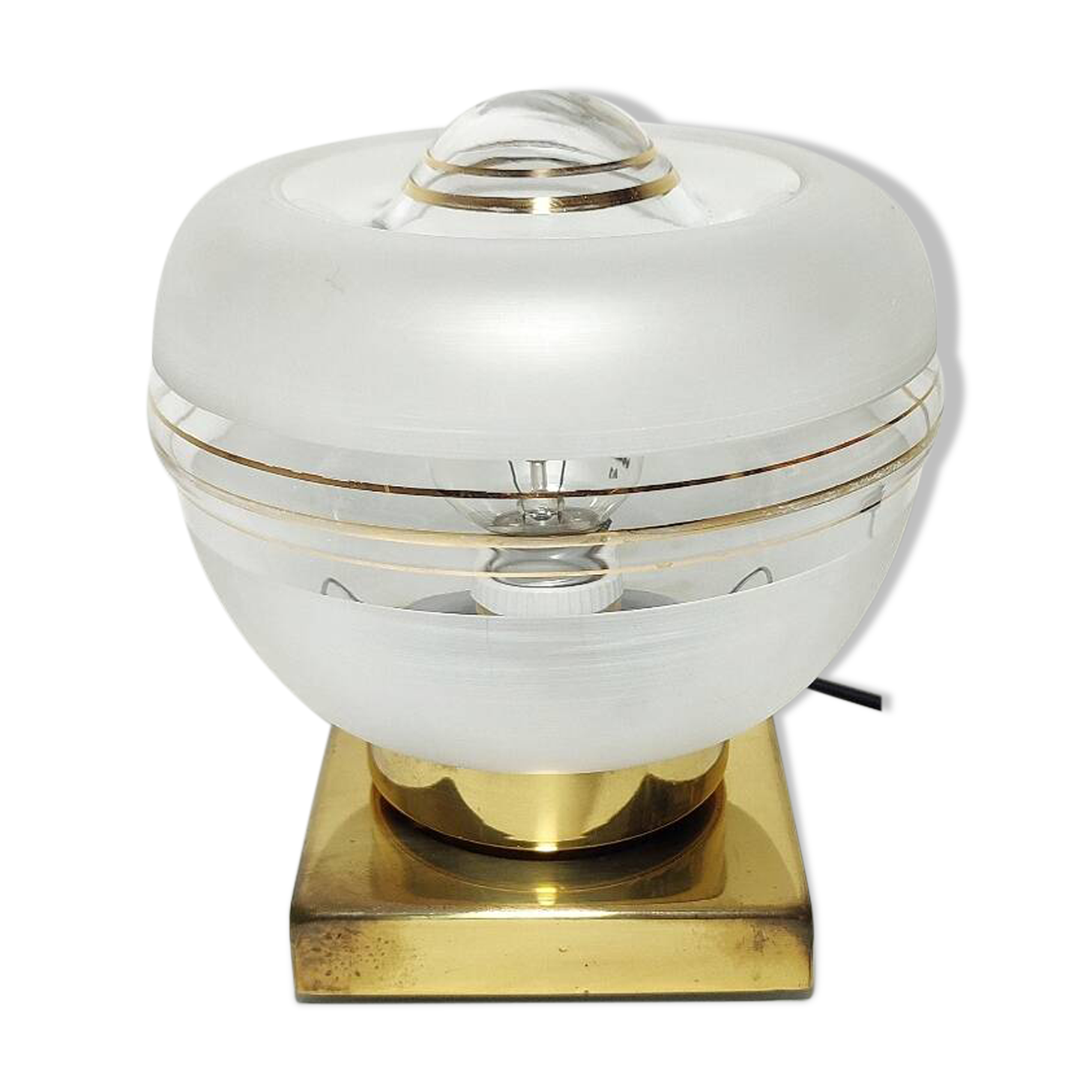 Lampe de table métallique. Espagne, années 1960.
