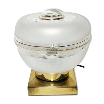 Lampe de table métallique. Espagne, années 1960.