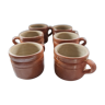 6 espresso cups in gres