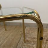 Set of 3 glass nesting tables