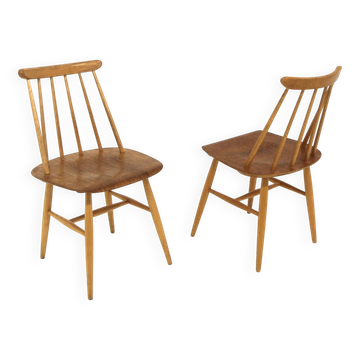 Set of 2 Scandinavian "Fanett" chairs by Ilmari Tapiovaara, Sweden, 1960