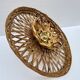 Vintage rattan basket wicker wall light 32 cm